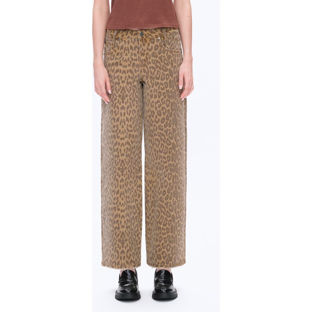 Bayeas High Waist Wide Leg Jeans In Brown
