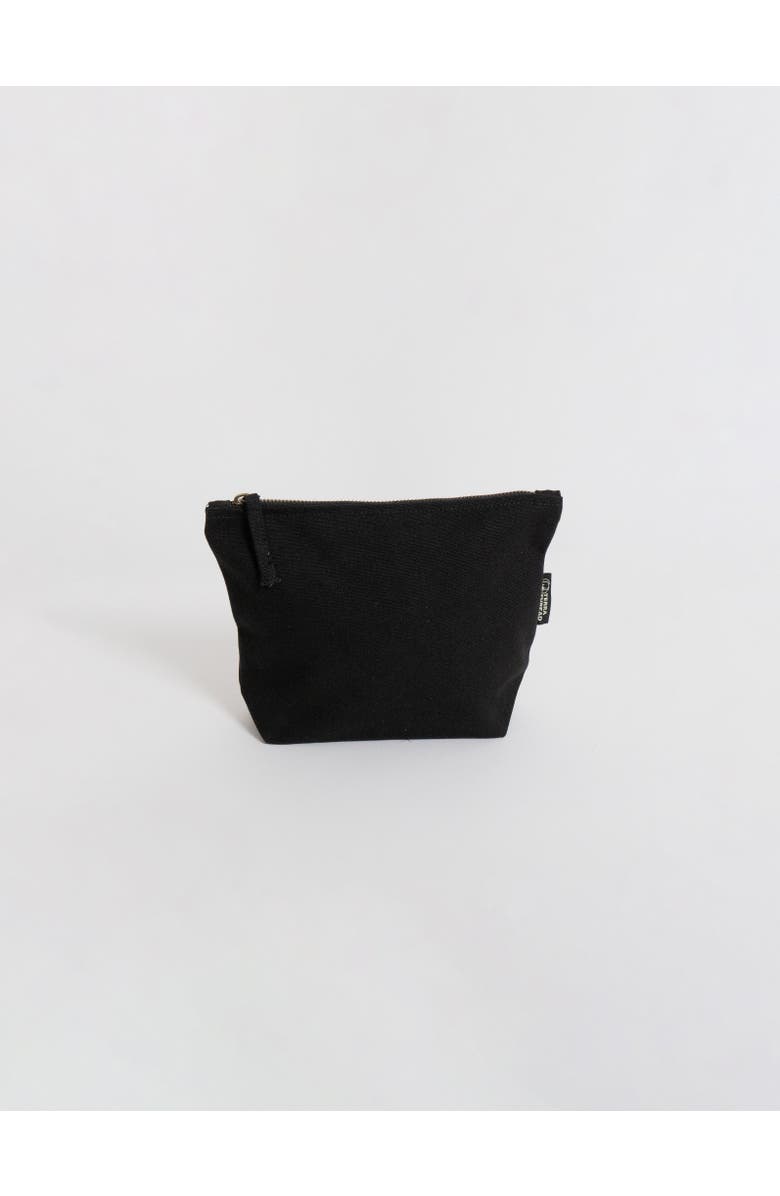 Terra Thread Organic Cotton Makeup Bag, Main, color, Black