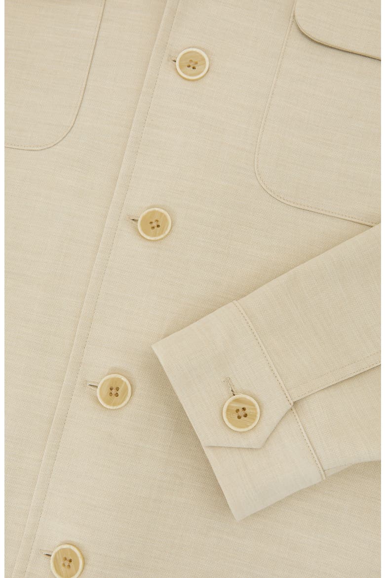 Peshi Button Through Overshirt, Alternate, color, STONE