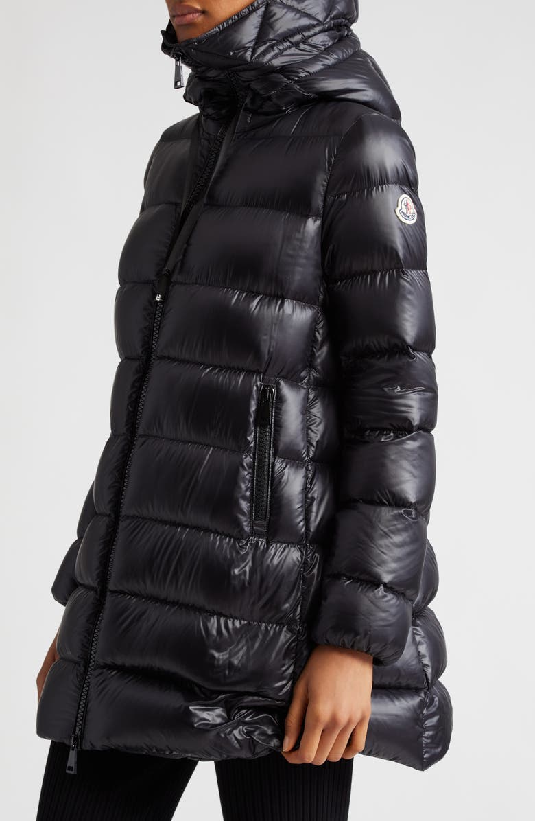 Moncler Suyen Quilted Down Parka, Alternate, color, Black