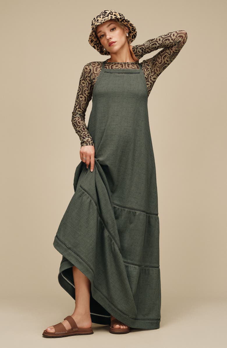 UGG<sup>®</sup> Clarinda Sleeveless Maxi Dress, Alternate, color, Green Grey