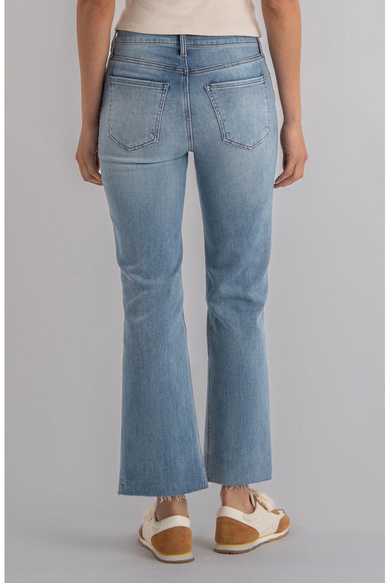 Kelsey Raw Hem Ankle Flare Jeans, Alternate, color, HONEST