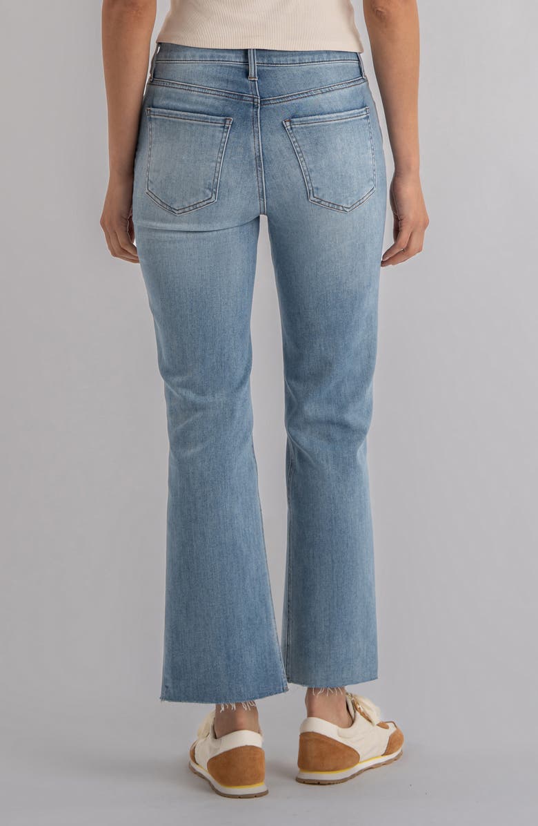 KUT from the Kloth Kelsey Raw Hem Ankle Flare Jeans, Alternate, color, Honest