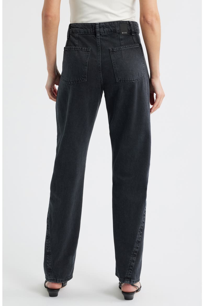Daelya Straight Leg Jeans, Alternate, color, DARK GREY