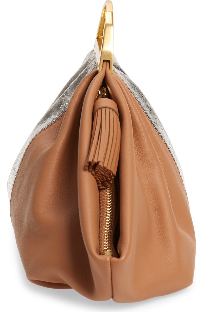 the VOLON Gabi Leather Top Handle Bag, Alternate, color,