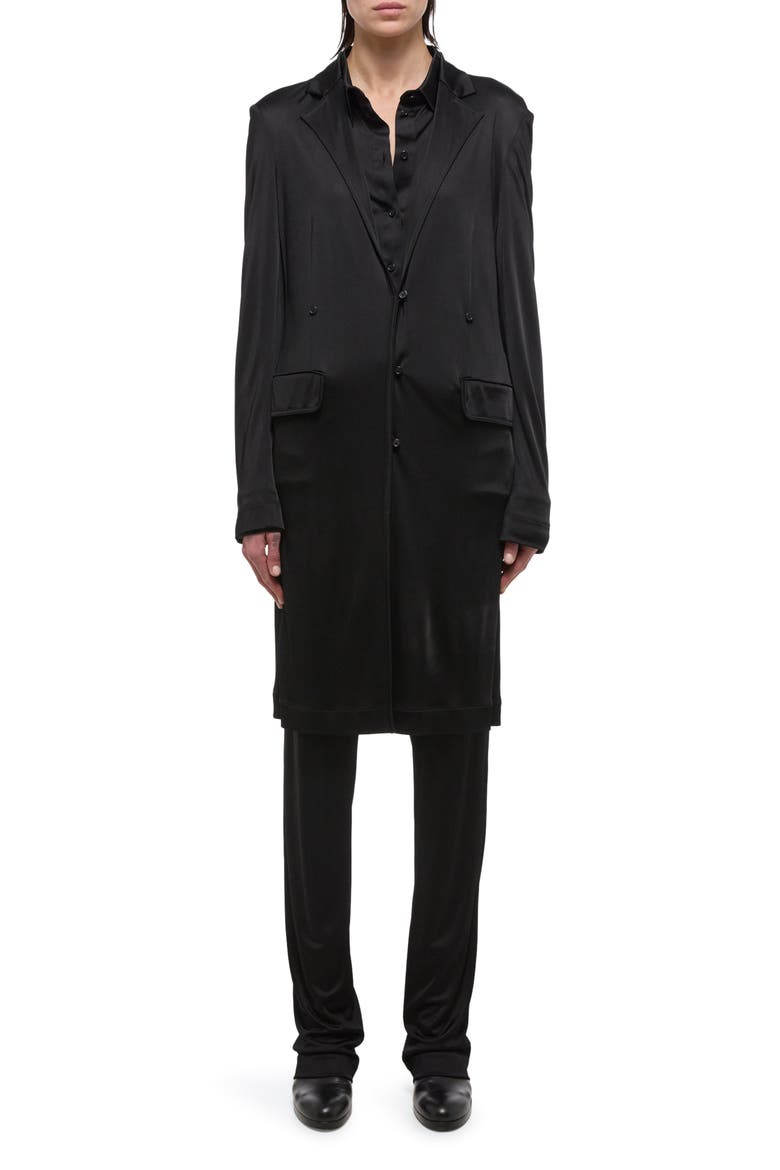 Long Fluid Jacket, Main, color, BLK