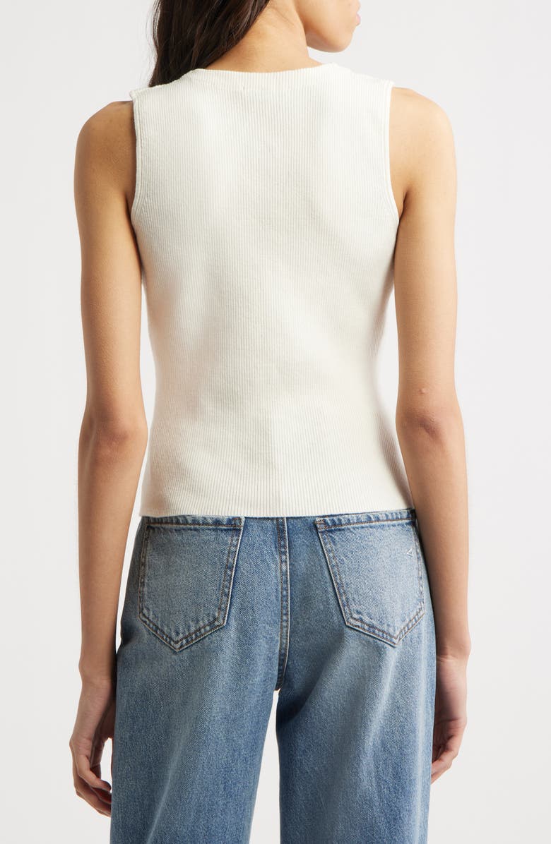 Rails Rose Rib Sweater Vest, Alternate, color, Ivory