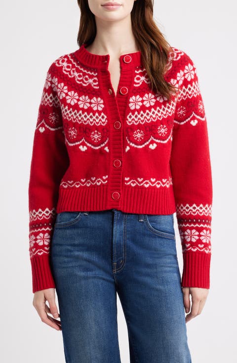 Shantae Fair Isle Merino Wool Cardigan