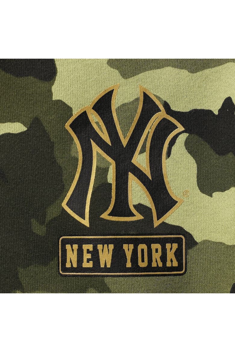 Women's New Era Green New York Yankees 2022 MLB Armed Forces Day Camo Full-Zip Hoodie, Alternate, color, Green