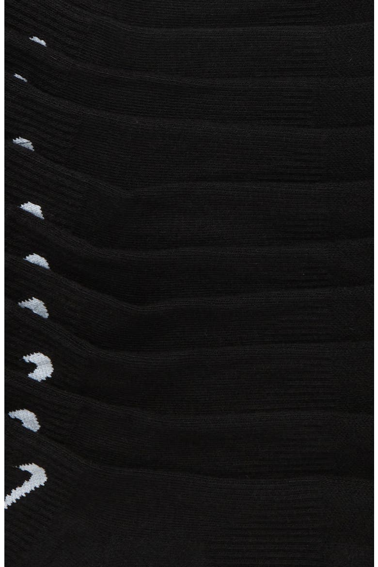 Dri-FIT 6-Pack Everyday Plus Cushioned Low Socks, Alternate, color, BLACK/ WHITE