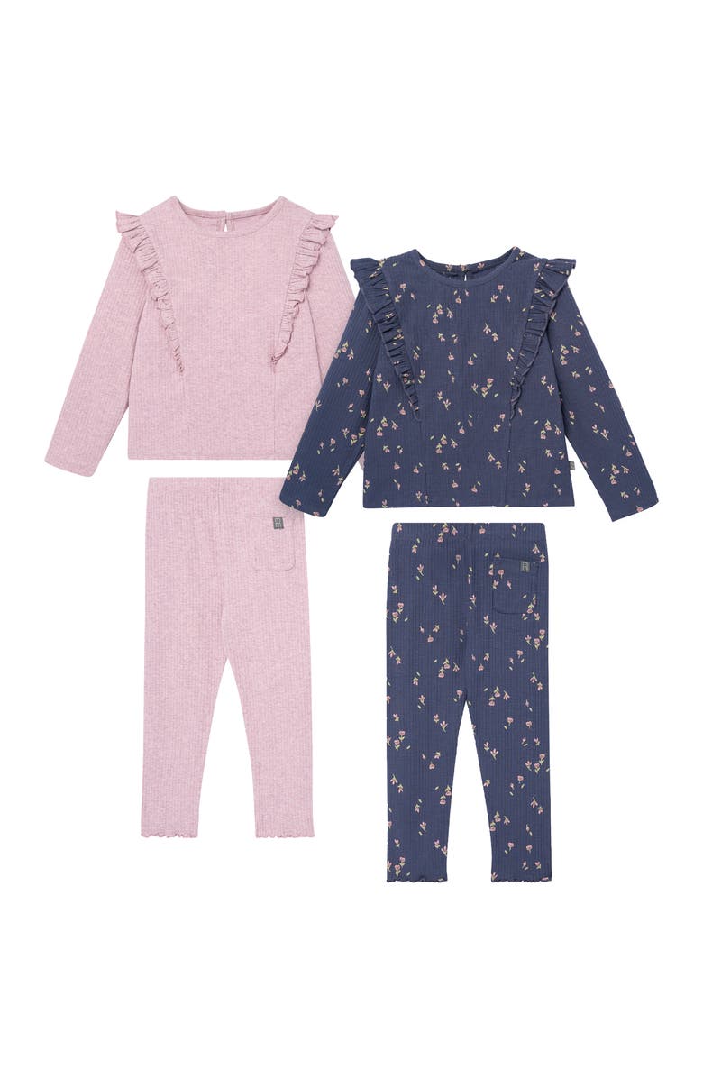 Modern Moments<sup>™</sup> by Gerber Ruffle Tops and Leggings Set, Main, color, Purple