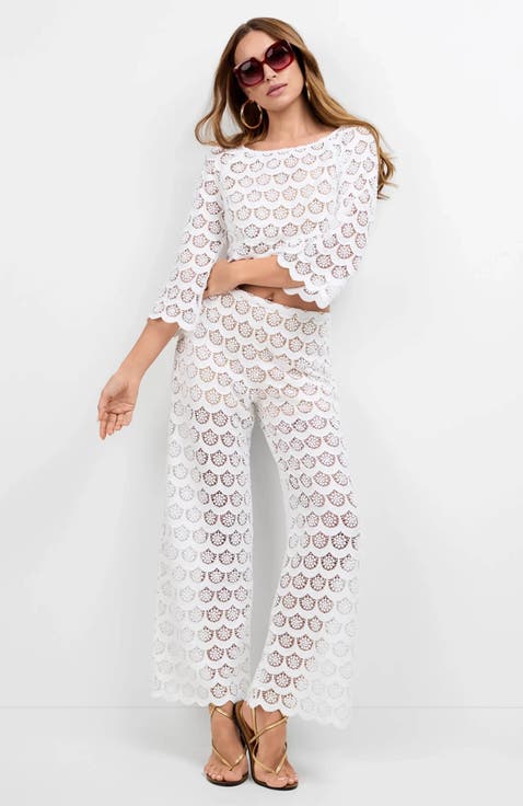 Helen Crochet Lace Top