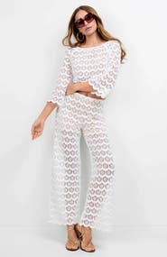 Trina Turk Helen Crochet Lace Top