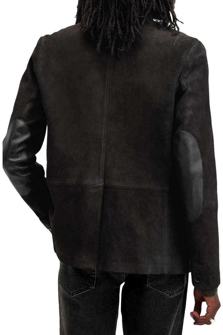 Survey Layered Leather Jacket, Alternate, color, ANTHRACITE GREY