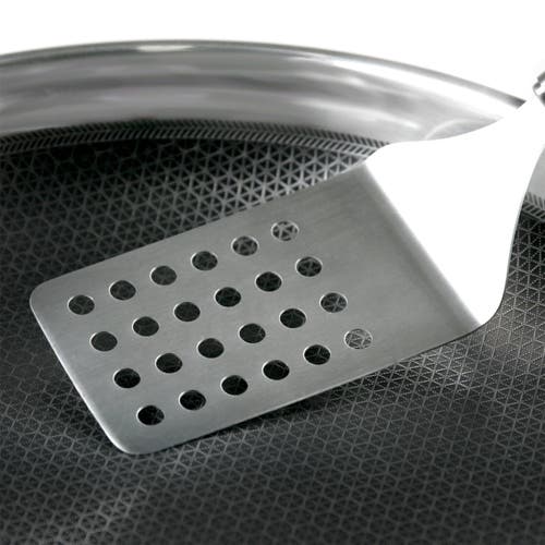 Frieling Black Cube 8 Inch Stainless/nonstick Hybrid Fry Pan In Silver