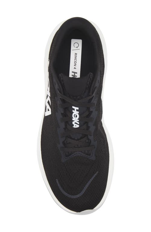 Hoka Rincon 4 Running Shoe In Black