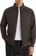 Reiss Calvorn Quilted Hybrid Jacket
