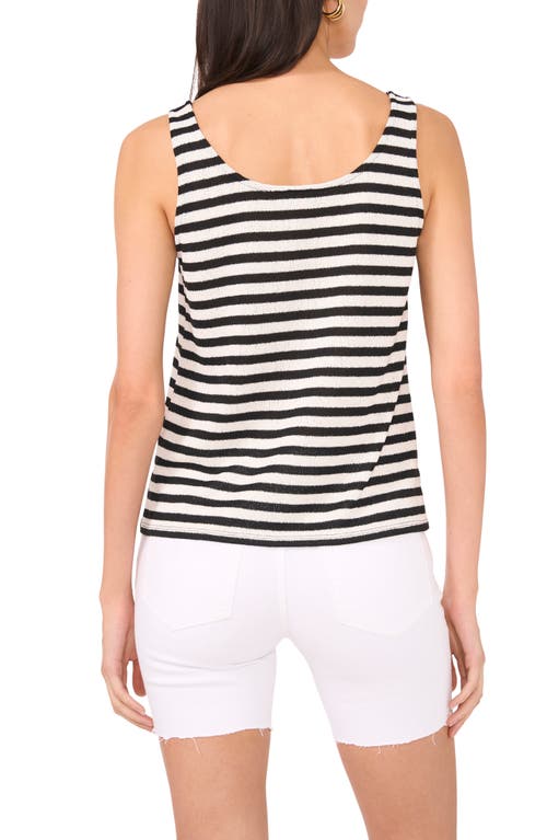 Vince Camuto Stripe Sweater Tank In New Ivory