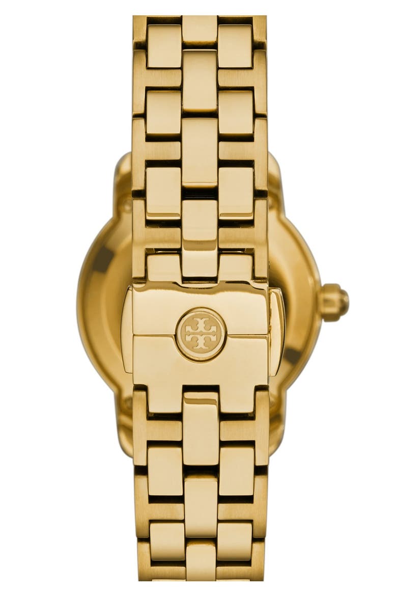 'Tory' Small Round Bracelet Watch, 28mm, Alternate, color, GOLD