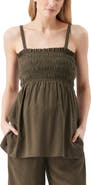 Ripe Maternity Ella Shirred Sleeveless Maternity Top