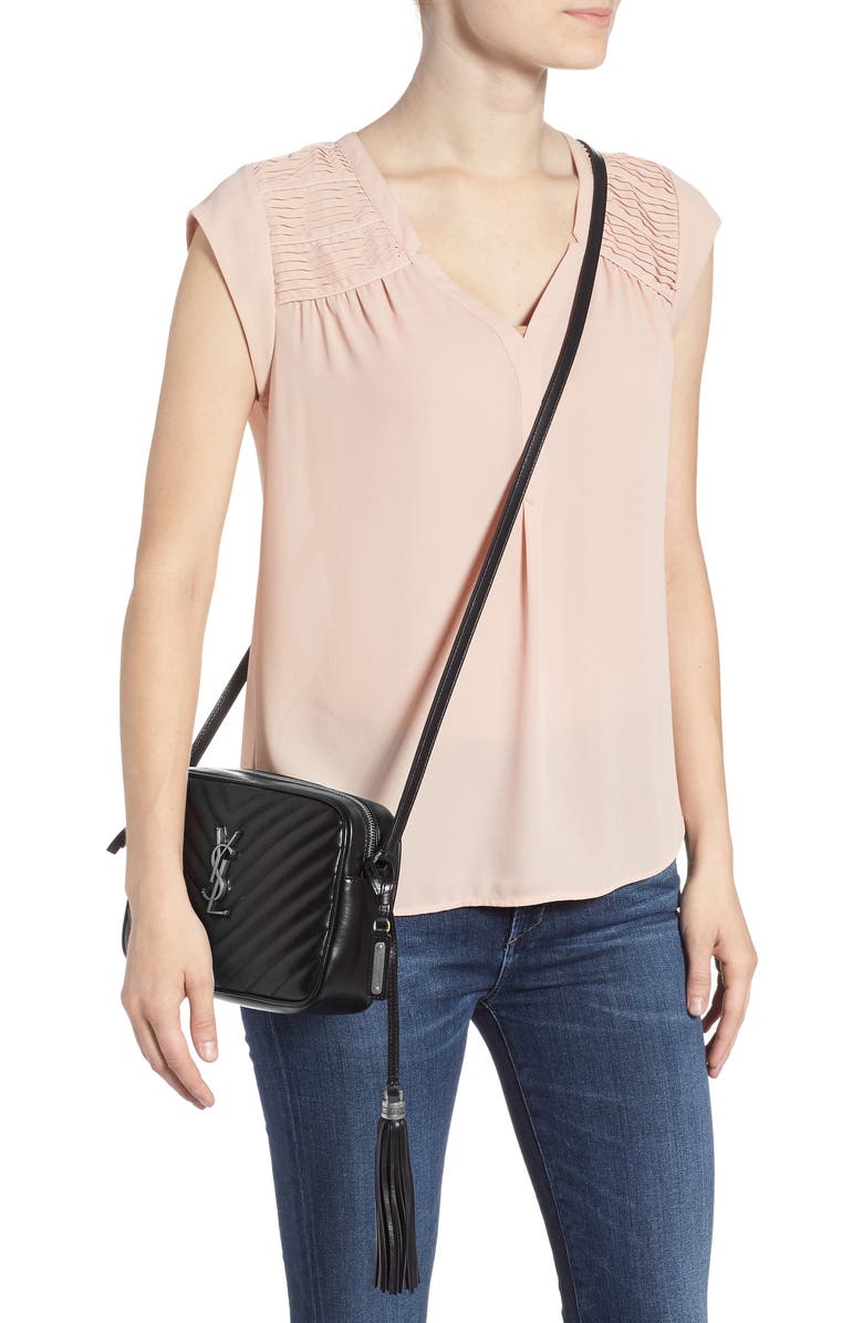 Saint Laurent Medium Lou Calfskin Leather Camera Bag, Alternate, color,