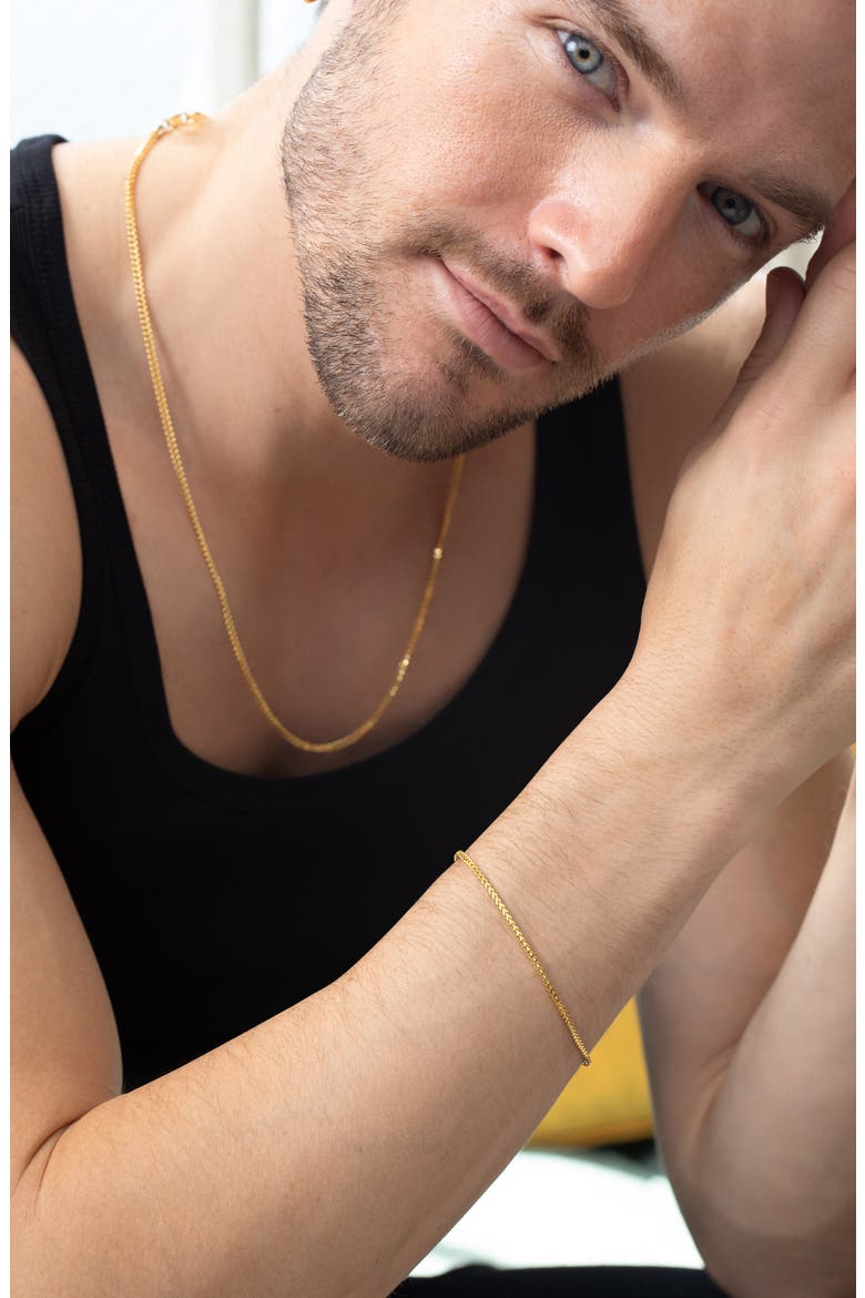 Men's 14K Gold Curb Chain Bracelet (Nordstrom Exclusive), Alternate, color, 14K YELLOW GOLD