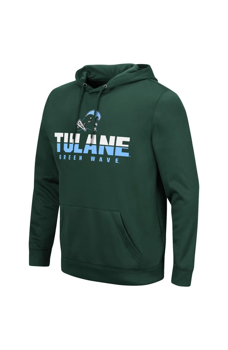 COLOSSEUM Men's Colosseum Green Tulane Green Wave Lantern Pullover Hoodie, Alternate, color, Green