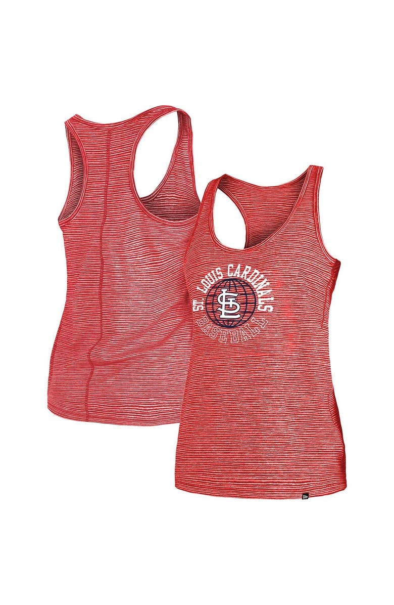 New Era Women's New Era Red St. Louis Cardinals Active Racerback Tank Top, Main, color, Red