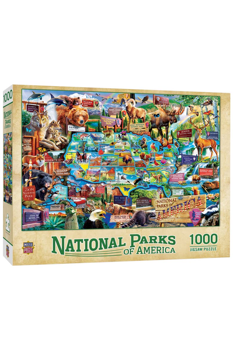 National Parks of America 1000pc Puzzle, Main, color, Multicolor