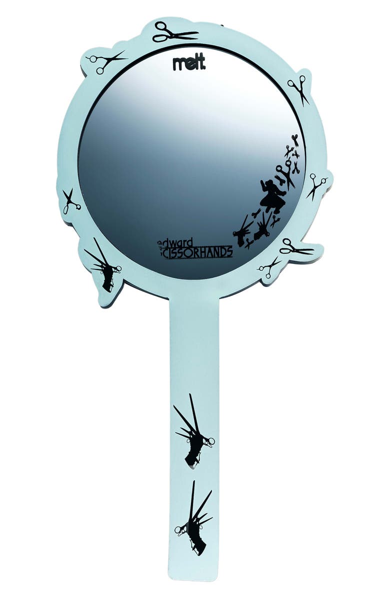 Melt Cosmetics Edwards Scissorhands Handheld Mirror, Main, color, Black/ White