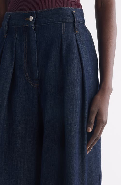 Dries Van Noten Pamplona Pleated Denim Pants In Blue