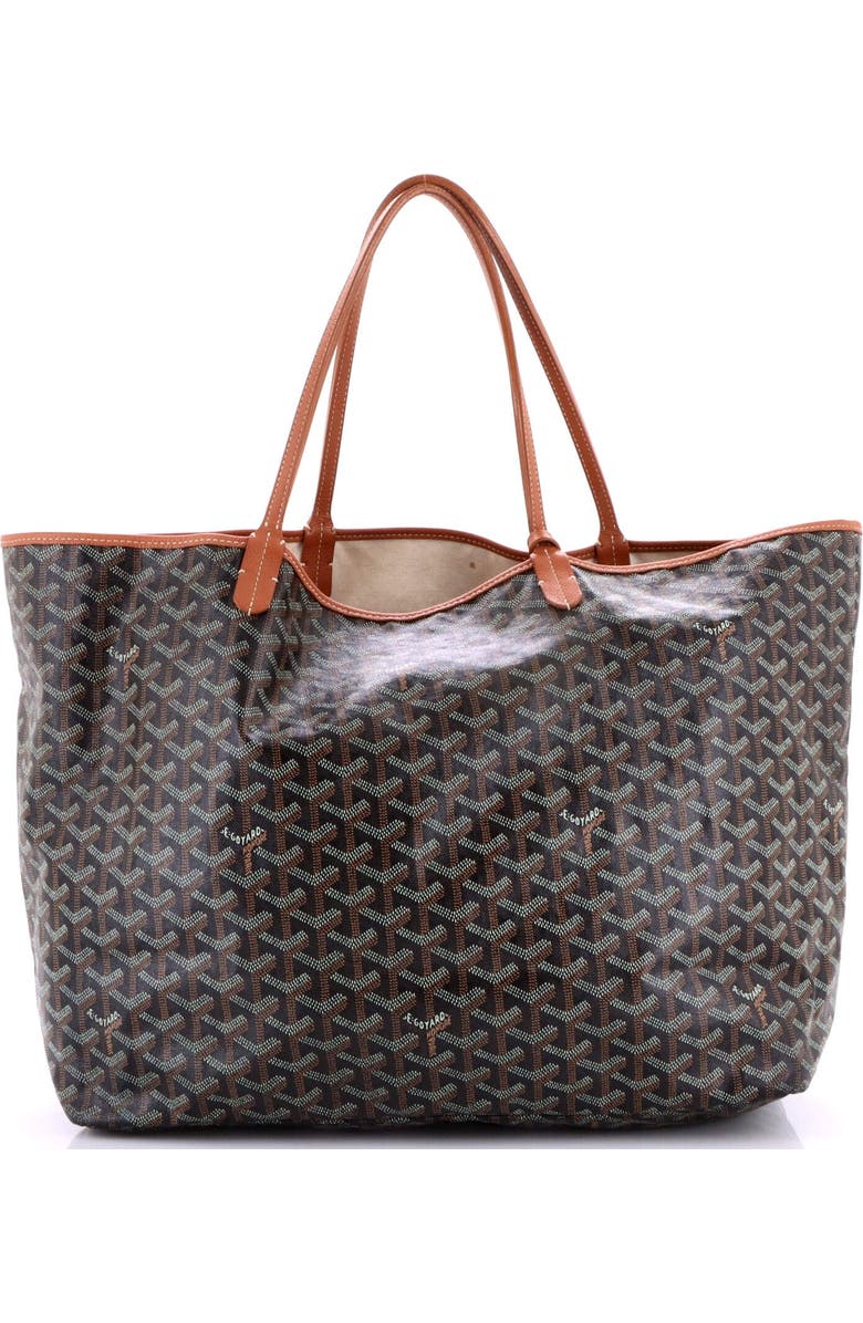 Pre-Owned Goyard Saint Louis Tote Coated Canvas GM, Alternate, color, Black