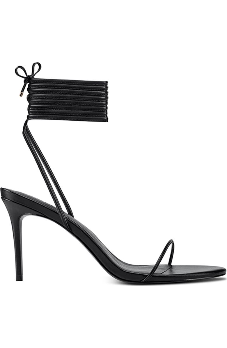 FEMME LA 3.0 Barely There Ankle Wrap Sandal, Alternate, color, Black