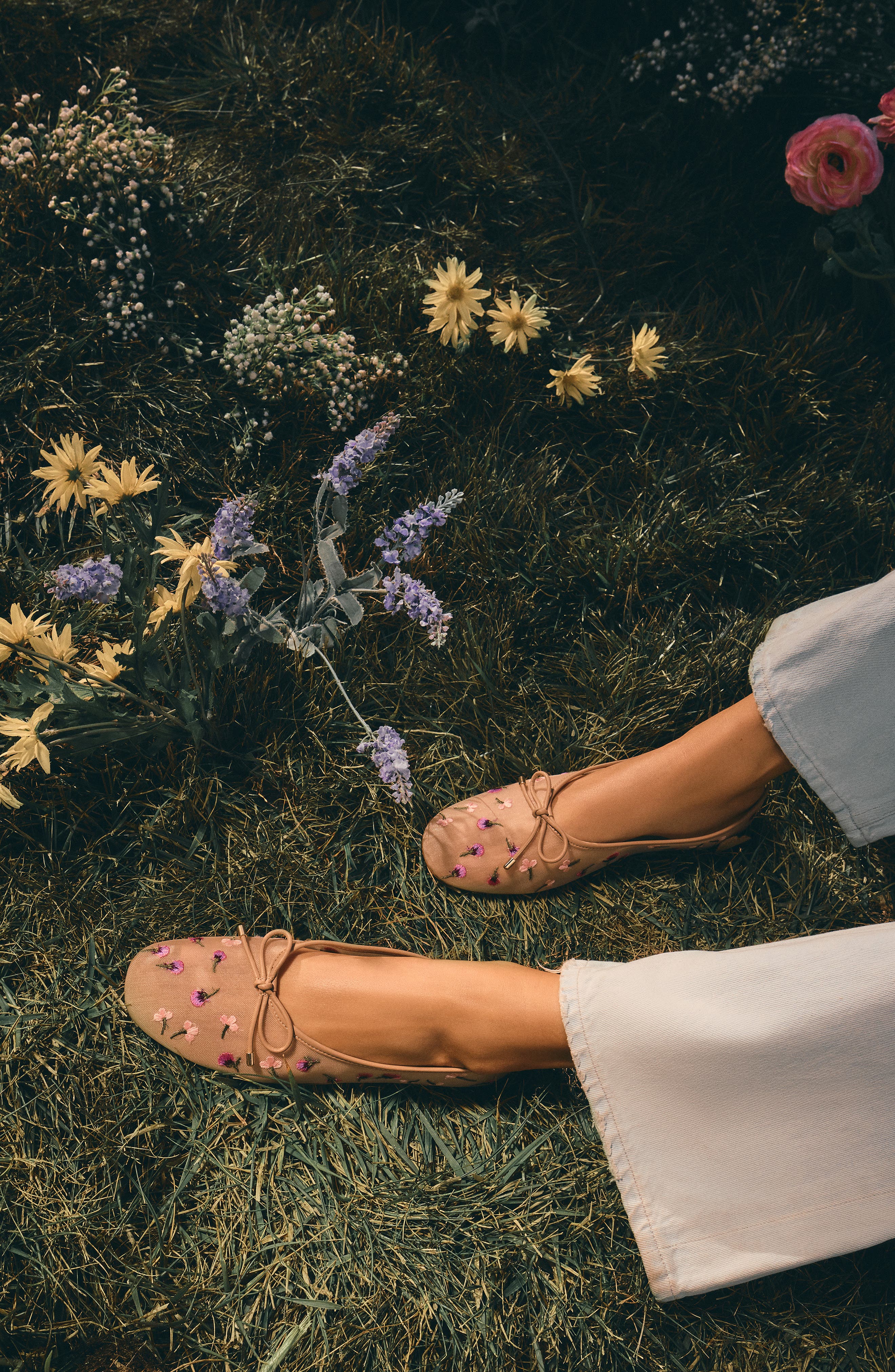ALDO Joselie Ballet Flat, Alternate, color, Beige Multi