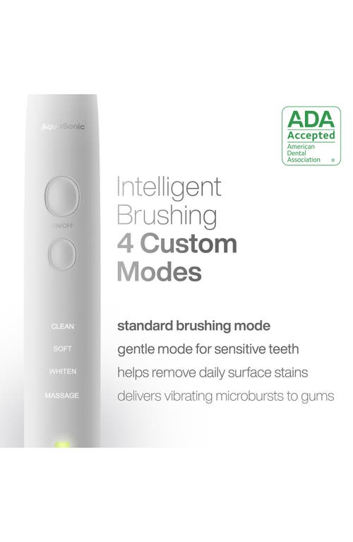 Aquasonic Vibe Series Ultra-whitening Toothbrush & Aqua Flosser Set In White