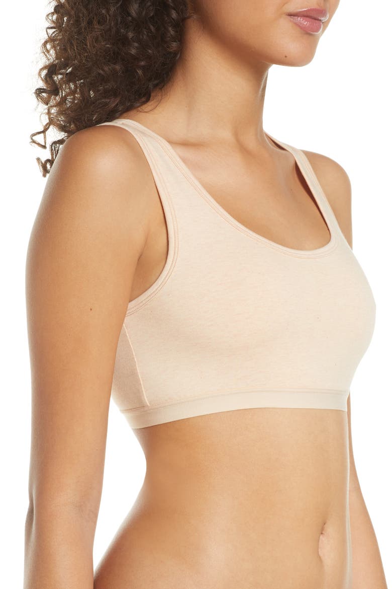 Scoop Neck Knit Bralette, Alternate, color, WET WHEAT