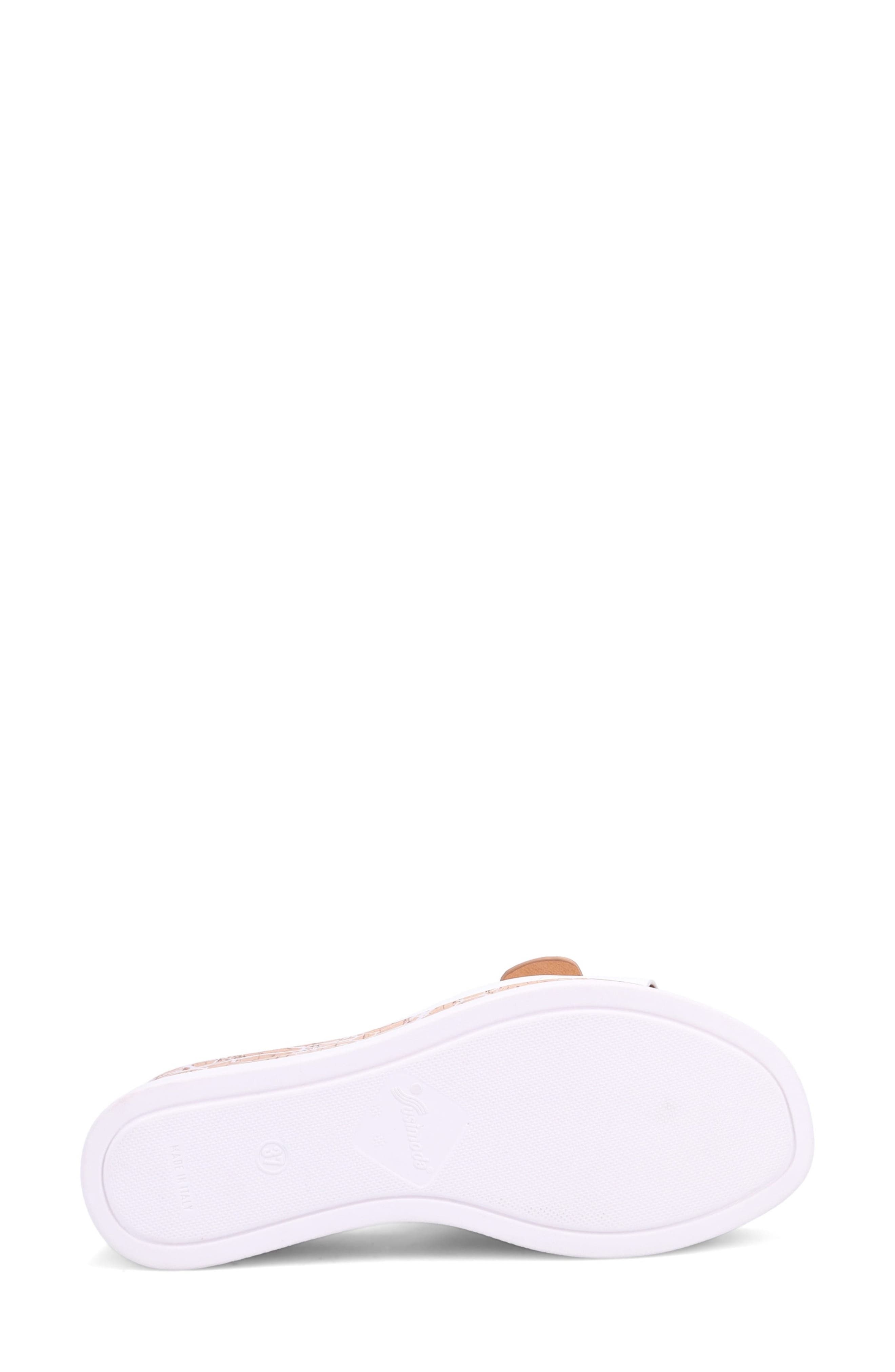 Ron White Taelyn Slide Platform Sandal, Alternate, color, White