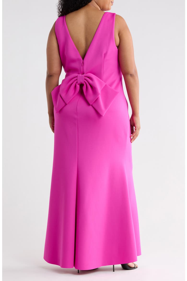 Bow Back Gown, Alternate, color, PINK