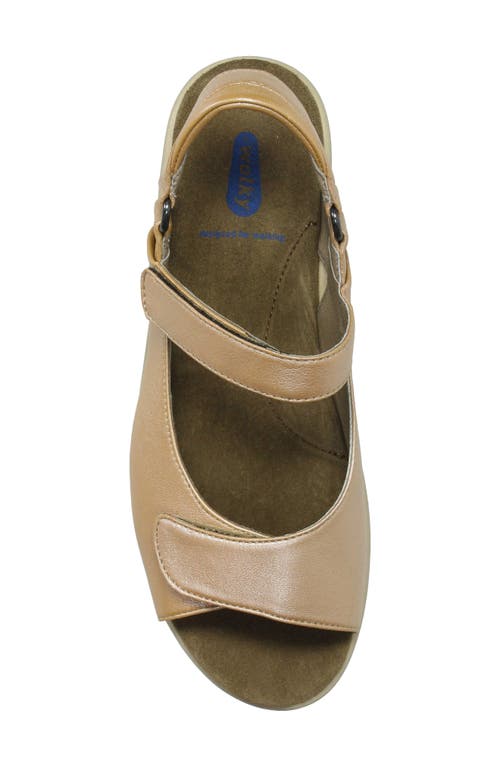 Wolky Pichu Quarter Strap Sandal In Khaki Pearl