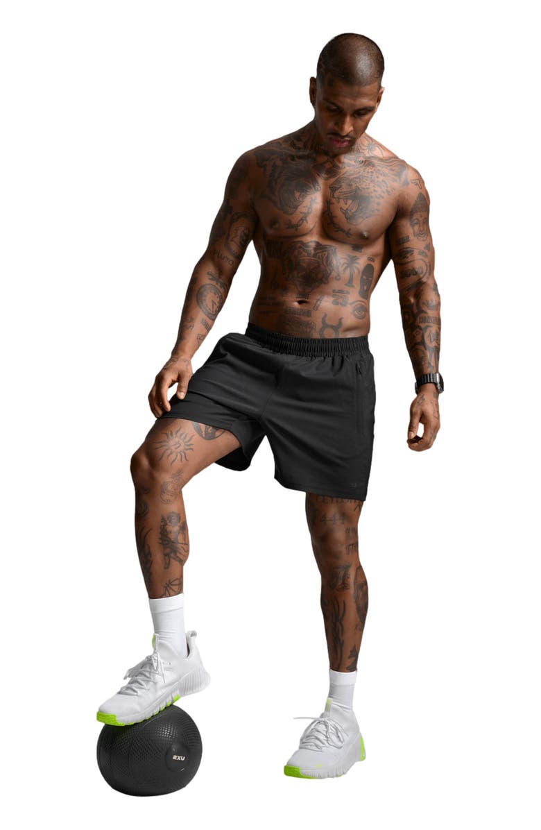 2XU Motion 5 Inch Shorts, Alternate, color, Black/Black