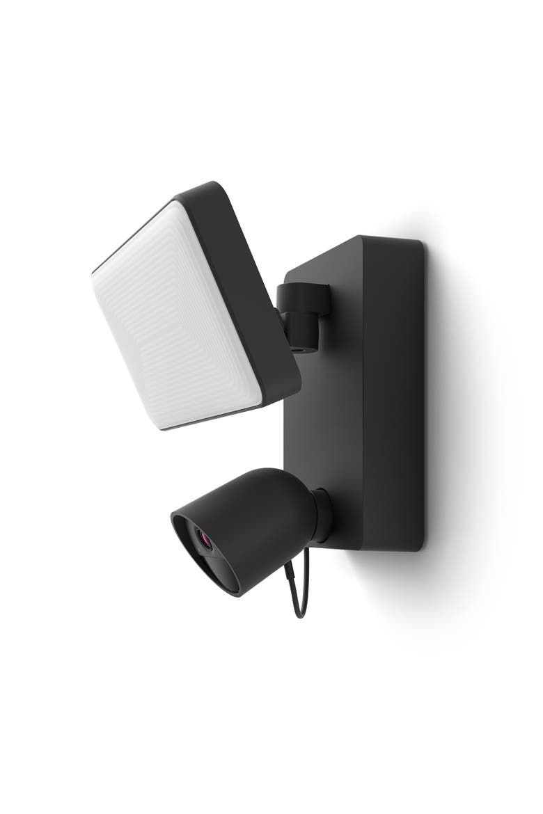 Hue Secure Outdoor Floodlight + Camera Bundle, Alternate, color, Black