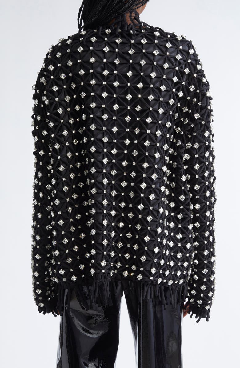 LaQuan Smith Crystal Embellished Jacket, Alternate, color, 