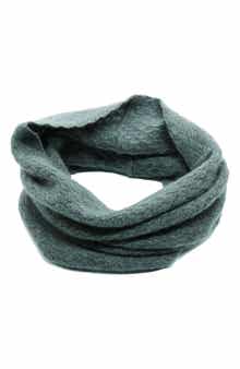 Portolano Basketweave Stitch Cashmere Infinity Scarf