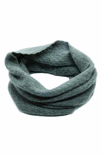 Portolano Basketweave Stitch Cashmere Infinity Scarf