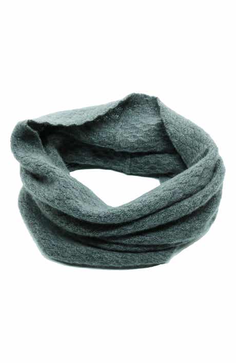 Portolano Basketweave Stitch Cashmere Infinity Scarf