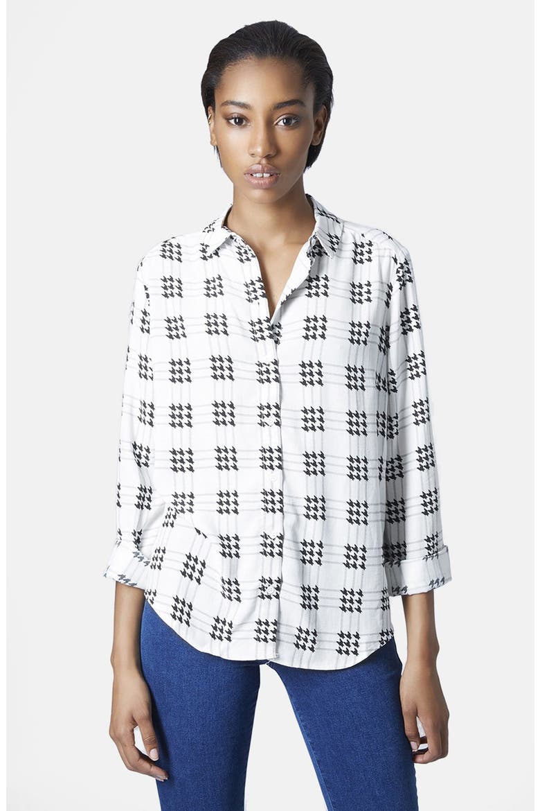 Check Grid Shirt, Main, color, CREAM