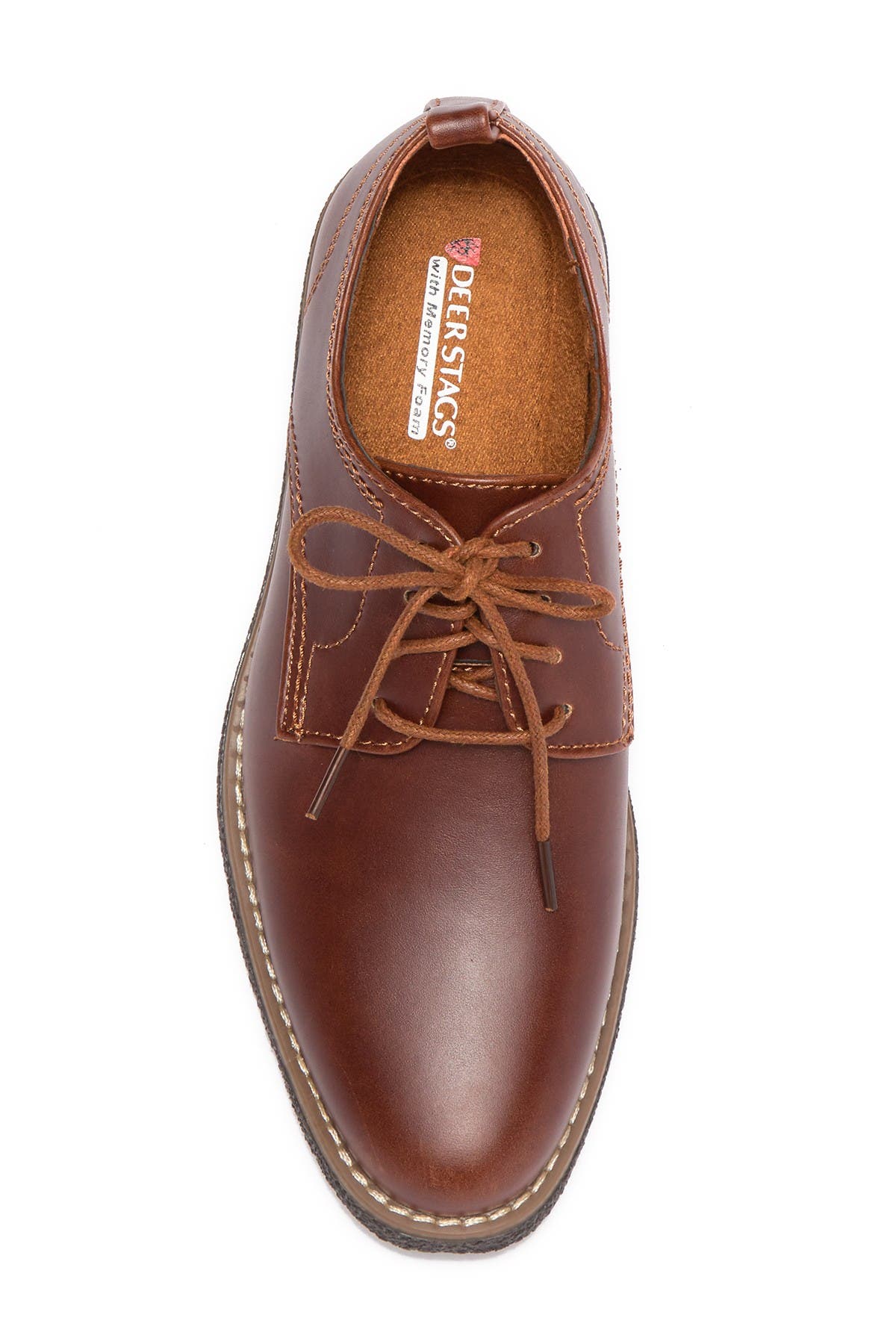 Deer Stags Zander Dress Derby, Alternate, color, Redwoodda