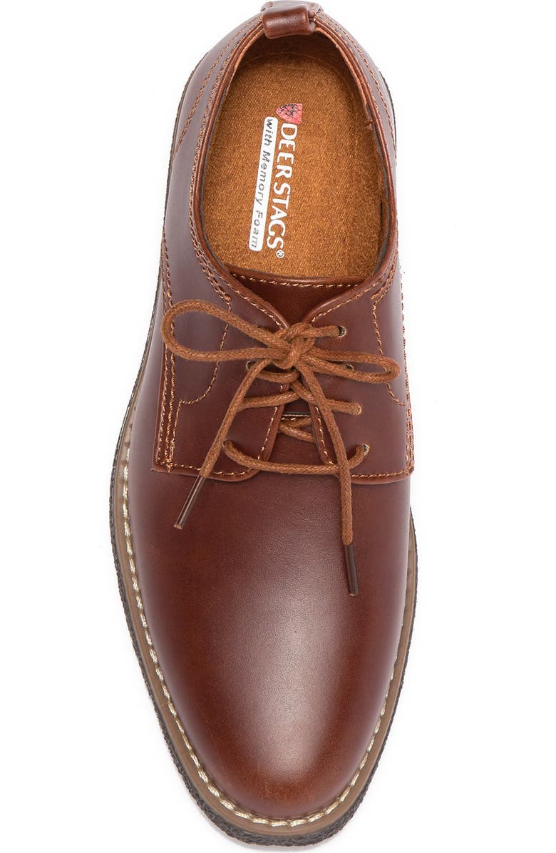 Deer Stags Zander Dress Derby, Alternate, color, Redwoodda