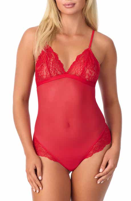 On Gossamer Luxe Lace & Mesh Bodysuit