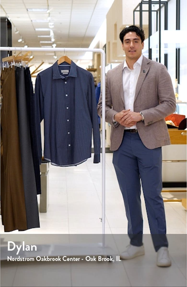 James OoohCotton<sup>®</sup> Pin Dot Print Button-Up Shirt, sales video thumbnail